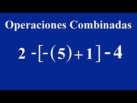 Operaciones combinadas con corchetes y paréntesis