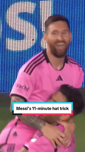 Messi's Hat Trick Highlight in MLS Game on TikTok Livestream