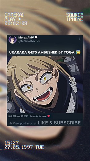 Uraraka Gets Ambushed By Toga 😰 #myheroacademia #mha #mhaedit #anime #animeedit #shorts
