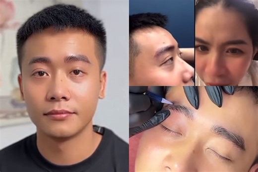 Clip Quang Linh Vlogs khoe với Hằng Du Mục cặp chân mày phong thủy 85 triệu đồng