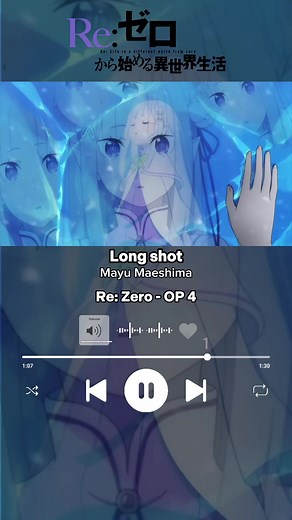 Re: Zero OP 4 | Mayu Maeshima Long Shot Anime Opening