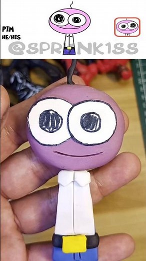Making Sprunki oc Pim (From Smiling Friends) #sprunkioc #sprunki #incredibox #clay