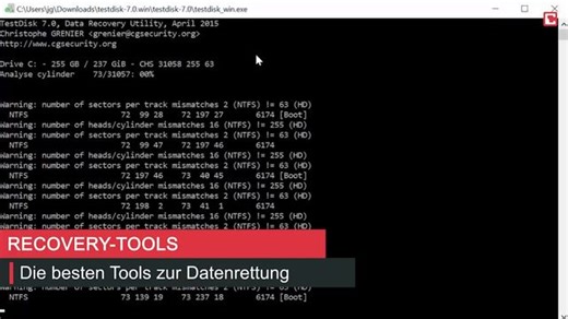 Die besten Tools zur Datenrettung