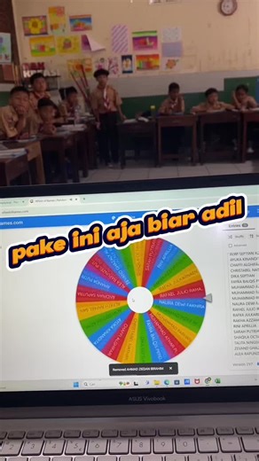 Membagi Kelompok Belajar Anak dengan Wheel of Names