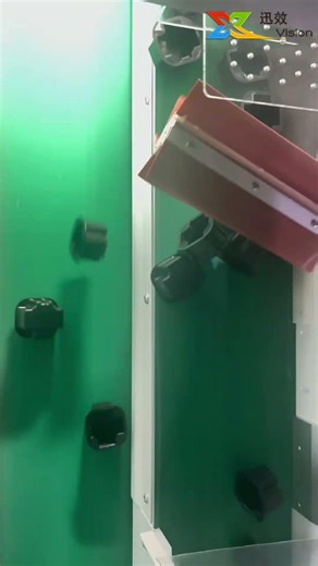 Plastic button visual sorting system # #machinevision #ccdinspection #automaticqualitycontrol #aoi