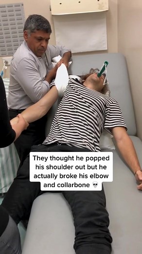 POV : your at the doctors watching your mate get his “shoulder” popped back in 💀 #foryoupage #foryou #fyp