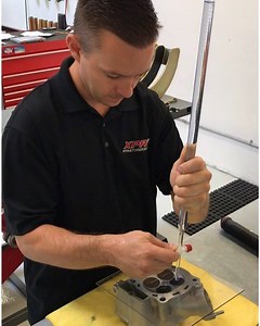12 reactions | Working on a head spec by checking chamber volume to calculate compression ratio, then machine out valve seats, install copper seats and machine a multi angle performance profile! | XPR Motorsports | Facebook