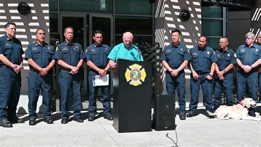 Mayor Blangiardi joined the Honolulu Fire Department in promoting fire safety at this year’s Fire Prevention Week Proclamation at HFD headquarters. "We cannot be more grateful than to have these people come to your aid and your rescue should the need arise,” he said of Honolulu fire fighters. This year’s theme, Charge into Fire Safety™: Lithium-Ion Batteries in Your Home, promotes safe purchasing, charging and disposal of these items. Chief Hao noted, “Fire safety and fire prevention begins long