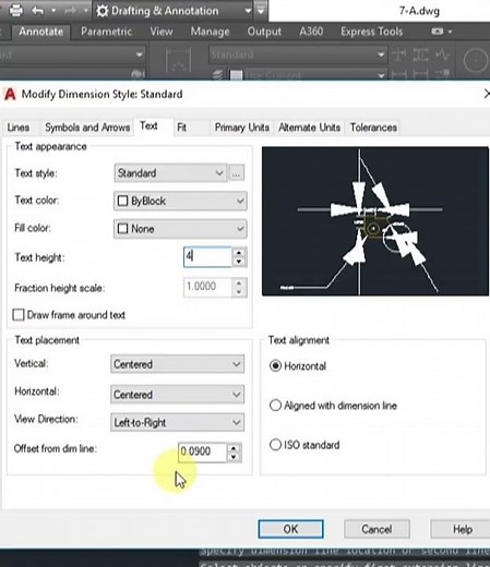 How to setup & show dimenstion in autocad (2015-16-17)