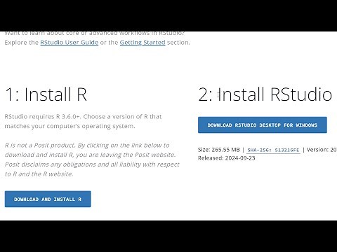 ابسط واسرع طريقة لتحميل لغة R و RStudio في ثواني شرح بالعربي حصة 1
