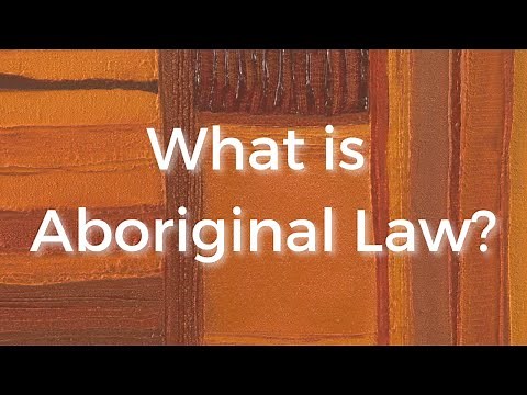 What is Aboriginal Law?
