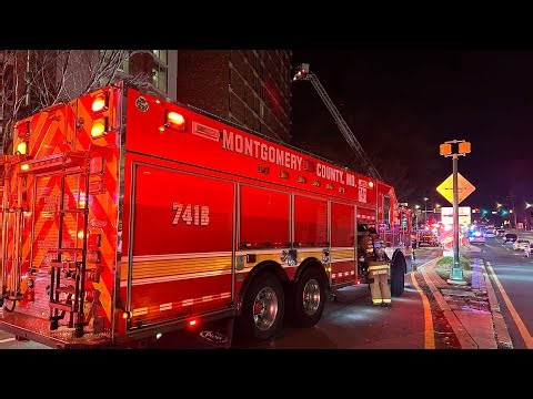 Arrive at Silver Spring MD, 2ND ALARM HIGH RISE BUILDING FIRE- 12/30/23