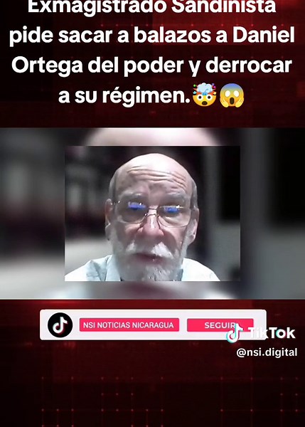 Exmagistrado Rafael Solís pide derrocar a Ortega