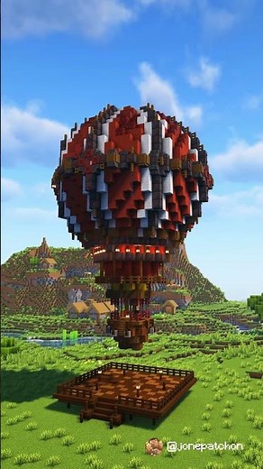 🎈 I Built a Real Hot Air Balloon that Flies in Minecraft! 🚀