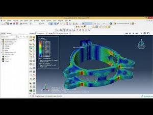 Abaqus Tutorial Videos - Static Structural Analysis of a Solid Part in Abaqus