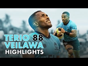 Fiji's superstar Terio Veilawa | 2025 Coral Coast 7s Rugby Highlights