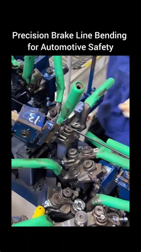 World of technology on Instagram: "Precision Brake Line Bending for Automotive Safety This video takes you inside the meticulous process of forming automotive brake lines using a specialized manual bending machine. It showcases how skilled technicians combine craftsmanship and precision tools to shape rigid tubing into complex curves that perfectly match a vehicle’s undercarriage layout. Every bend made in the brake line reflects the detailed planning, accuracy, and safety considerations that de