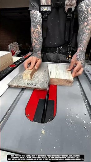 Cutting timber pieces using Work Tool Table Saw #tool #worktool