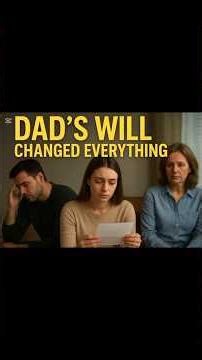 Dad’s Will Changed Everything | Emotional Family Drama Story