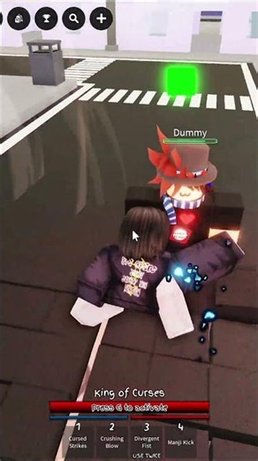yuji air black flash technique #roblox #jjkgame #jjs #jujutsushenanigans #jujutsukaisen #yuji