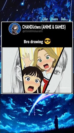 Bro drawing 😎 #anime #shorts #animeedits #animelover