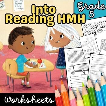 Into Reading HMH 5th Grade Comprehension Worksheets | I Can Statements Pack