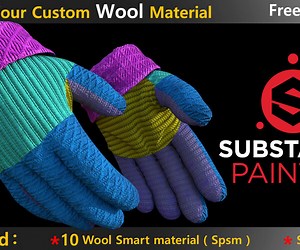 ArtStation - Create wool material in substance painter   Sbsar   10 wool smart material | Resources