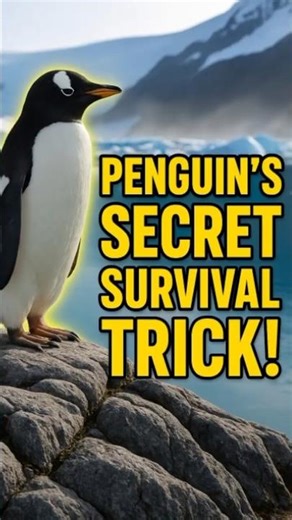 Penguin’s Secret Survival Trick You Never Knew 🐧❄️ #Penguins #DidYouKnow #AmazingAnimals