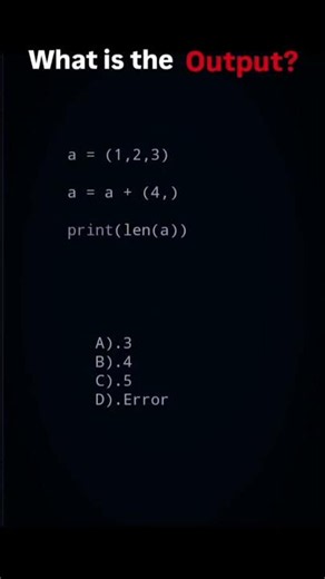 What is the Output☠️of this python code 🐍|| Software || Day-(11/25) || #code #ai #shorts #python #Ai