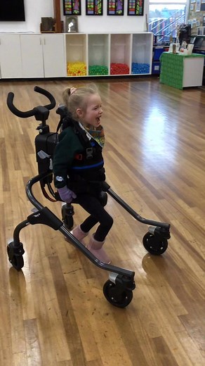 Mimoo enjoying getting her steps in at school 😍It’s so important for her, both physically and mentally, to keep as mobile as possible 💪🏼💖#steps #getyourstepsin #school #mainstreamschool #mobility #movement #keepgoing #progress #strength #development #cpwarrior #cpkids #cerebralpalsy #cerebralpalsyawareness #triplets #prembaby #brainbleed #family #inclusion #mummyblogger | Yorkshire Triplets
