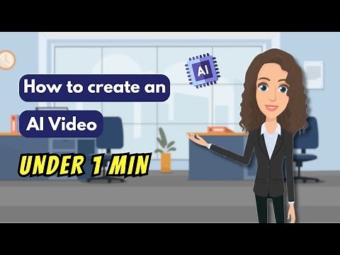 How to create an AI video under 1 min? [Animation]