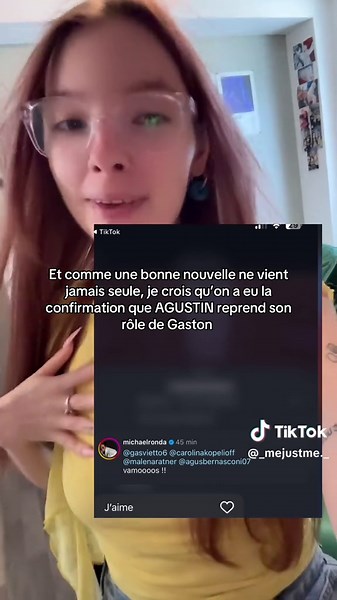 Agustin Bernasconi reprend son rôle de Gaston !