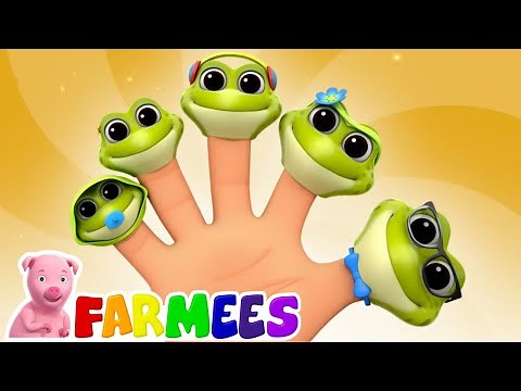 Familia de dedos de rana | Canciones Infantiles | Farmees Español | Videos educativos | Preescolar