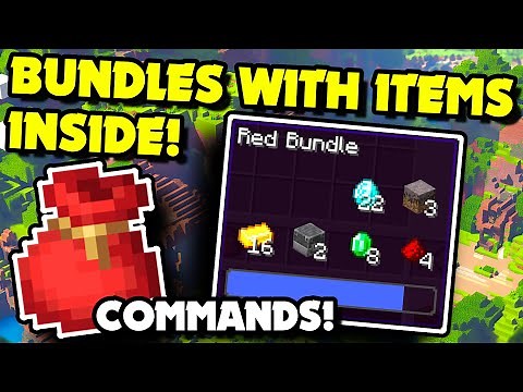 How to Give & Spawn BUNDLES WITH ITEMS INSIDE With Commands in Minecraft 1.21.3+ Java?! [Very Easy]
