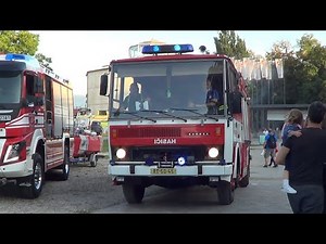 2 Prague volunteer fire department engines - lights & sirens demonstration [CZ | 14.9.2019]