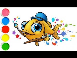 Draw the Cutest Cartoon Fish with Big Eyes! Easy Step-by-Step Tutorial