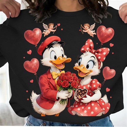 Valentine Duck Couple Retro PNG | Happy Valentine’s Day Love XOXO Digital Download - Etsy