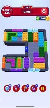 Color Block Jam Level 449 Solution (No Booster!) #puzzlegame #colorblockjam