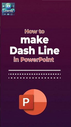 Make Dash Line in Powerpoint | Dashed Line #powerpointtips #powerpoint #powerpointslide