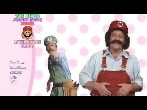 The Super Mario Bros. Super Literature Club! Trailer (DDLC mod, Download link in description)