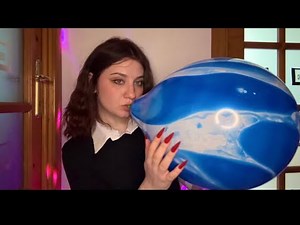 ASMR | Blowing And Popping Big Inflatated Balloons ♥️♥️ ( BITE TO POP)