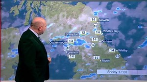 1.3K views | Cloudier & milder tonight. Here's the forecast for tomorrow..... | BBC North East | Facebook