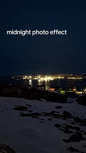 Stunning Midnight Views of Nuuk, Greenland