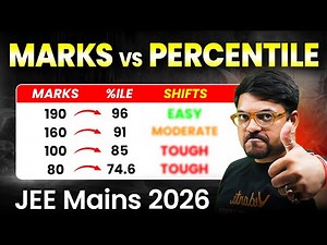 JEE Main 2026 : Expected Marks vs Percentile Analysis🔥| JEE 2026 January Attempt | Harsh Sir