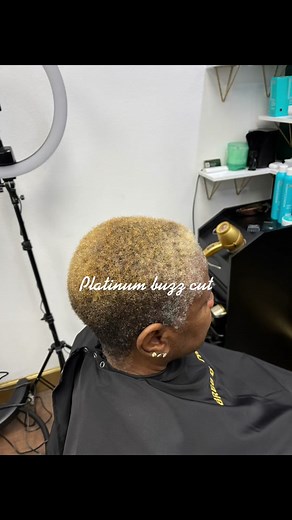 Platinum Blonde Buzz Cut for Women: Stylish and Bold Hair Trend