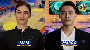 Together with our courtside reporters, Maia and Marco, the Philippines’ first AI sportscasters, are here to bring you the latest updates from the world of sports! Their addition to our roster of anchors, reporters, analysts, and panelists is part in making the #NCAASeason99 experience unlike any other. Follow GMA Integrated News, GMA Sports, and GMA Synergy on social media for more updates! Watch the games of NCAA on GTV! READ: https://bit.ly/3ZumlsU | GMA Sports PH