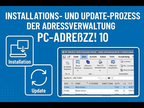 Installations- und Updatevorgang der Adressverwaltung PC-Adreßzz! 10