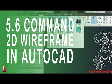 5.6 Autocad 2D Frame. How to use command 2D wireframe in autocad? what is autocad