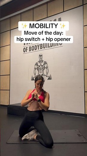 Mobility movement of the day: stretch and open your legs and hips for lower body mobility