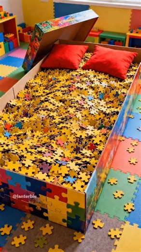 Lanterbie ASMR on Instagram: "[ASMR] Jumping into Giant Toys! 🧩🔫🤖 Which physics was the best? 👇 🧩 1. Giant Jigsaw Piece 🔫 2. Giant Water Gun 🤖 3. Giant Wind-up Robot Relive your childhood in the most satisfying way possible! We are jumping onto colossal toy sculptures. Experience the sticky snap of a puzzle piece, the splash of a water gun tank, and the metallic bounce of a retro robot. #ASMR #Satisfying #Jigsaw #WaterGun #Robot"